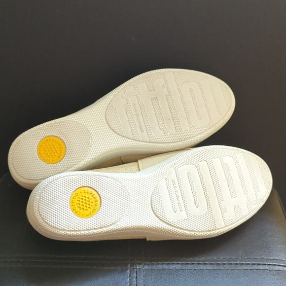 Fitflop Veda Glitzy Glitter Canvas Slip On Comfort Outdoor Walking Sneakers - Picture 5 of 5
